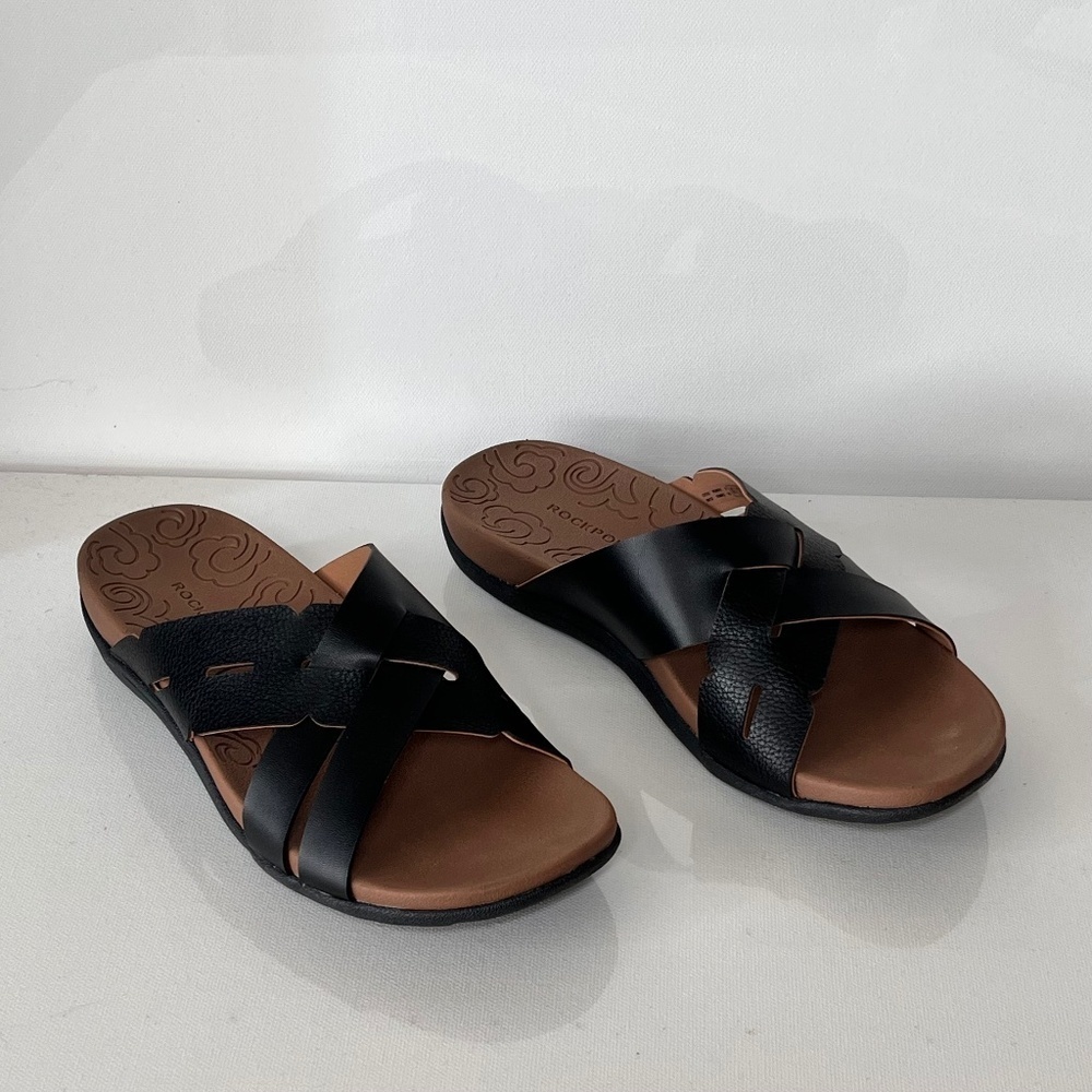 Rockport Ridge Crossband Slide Sandals